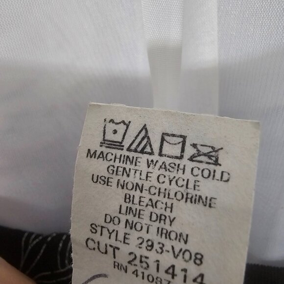 Vintage Briggs Skirt Midi Black Grunge Fairy Y2K Floral M - Picture 6 of 7